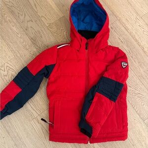Rossignol kids (boys) ski coat jacket red navy